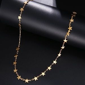 Hypoallergenic minimalist stars necklace pendant